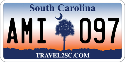 SC license plate AMI097