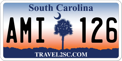 SC license plate AMI126