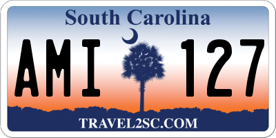 SC license plate AMI127
