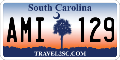 SC license plate AMI129