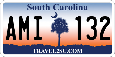 SC license plate AMI132