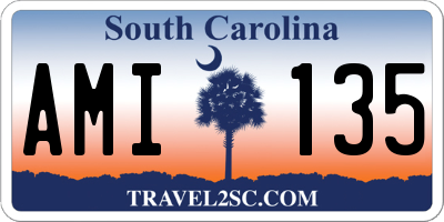 SC license plate AMI135