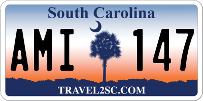 SC license plate AMI147