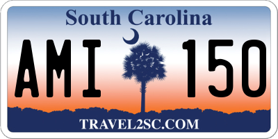 SC license plate AMI150