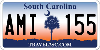 SC license plate AMI155