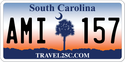 SC license plate AMI157