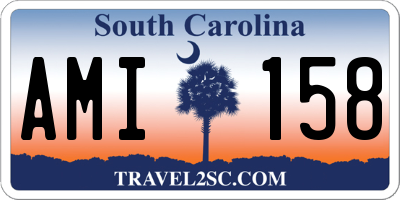 SC license plate AMI158