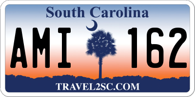 SC license plate AMI162