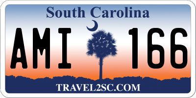 SC license plate AMI166