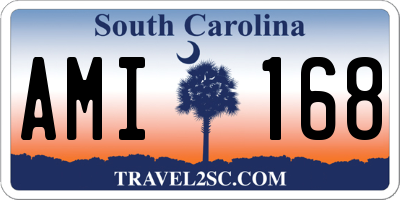 SC license plate AMI168
