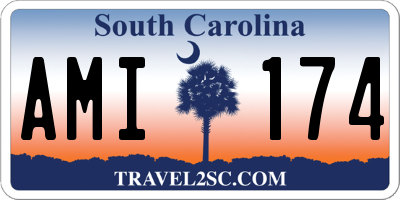 SC license plate AMI174