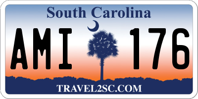 SC license plate AMI176