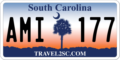 SC license plate AMI177