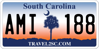 SC license plate AMI188