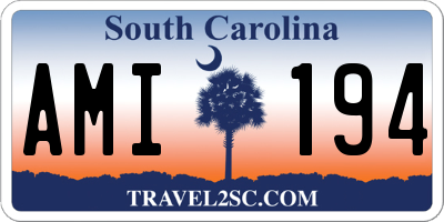 SC license plate AMI194