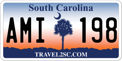 SC license plate AMI198