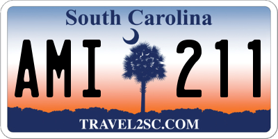 SC license plate AMI211