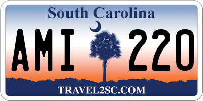SC license plate AMI220