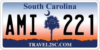 SC license plate AMI221