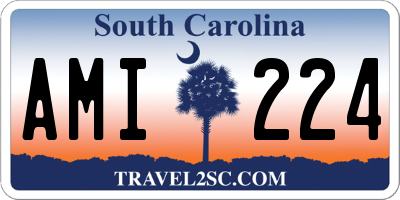 SC license plate AMI224