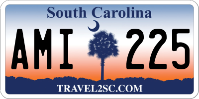 SC license plate AMI225