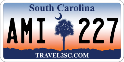 SC license plate AMI227