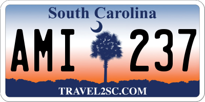 SC license plate AMI237