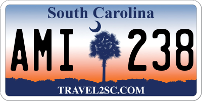 SC license plate AMI238