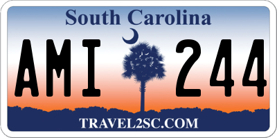 SC license plate AMI244