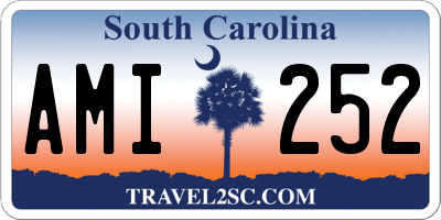SC license plate AMI252