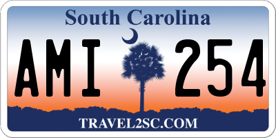 SC license plate AMI254
