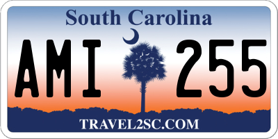 SC license plate AMI255