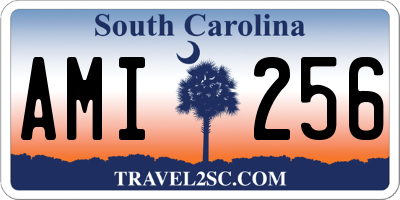 SC license plate AMI256