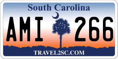 SC license plate AMI266