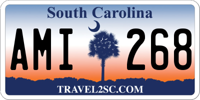SC license plate AMI268