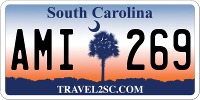 SC license plate AMI269