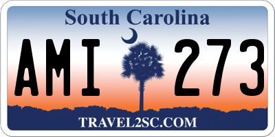SC license plate AMI273