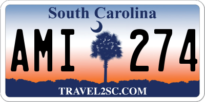 SC license plate AMI274