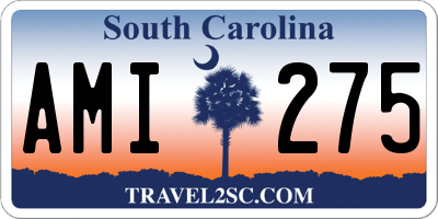 SC license plate AMI275