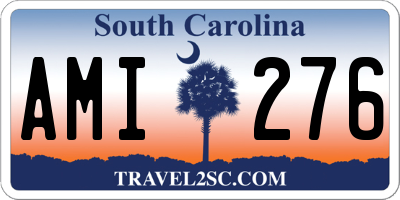 SC license plate AMI276