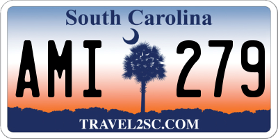 SC license plate AMI279