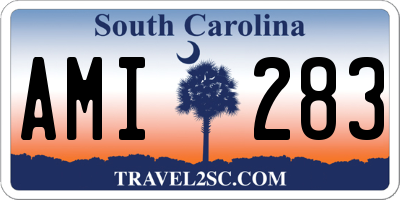 SC license plate AMI283