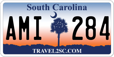 SC license plate AMI284