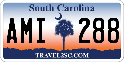 SC license plate AMI288