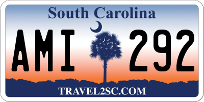 SC license plate AMI292