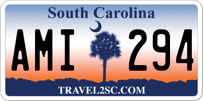 SC license plate AMI294