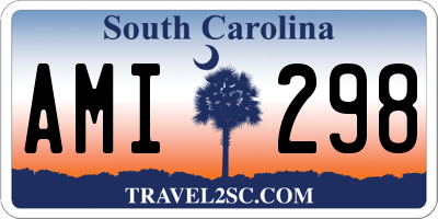 SC license plate AMI298