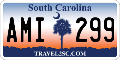 SC license plate AMI299