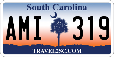 SC license plate AMI319