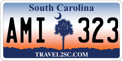 SC license plate AMI323